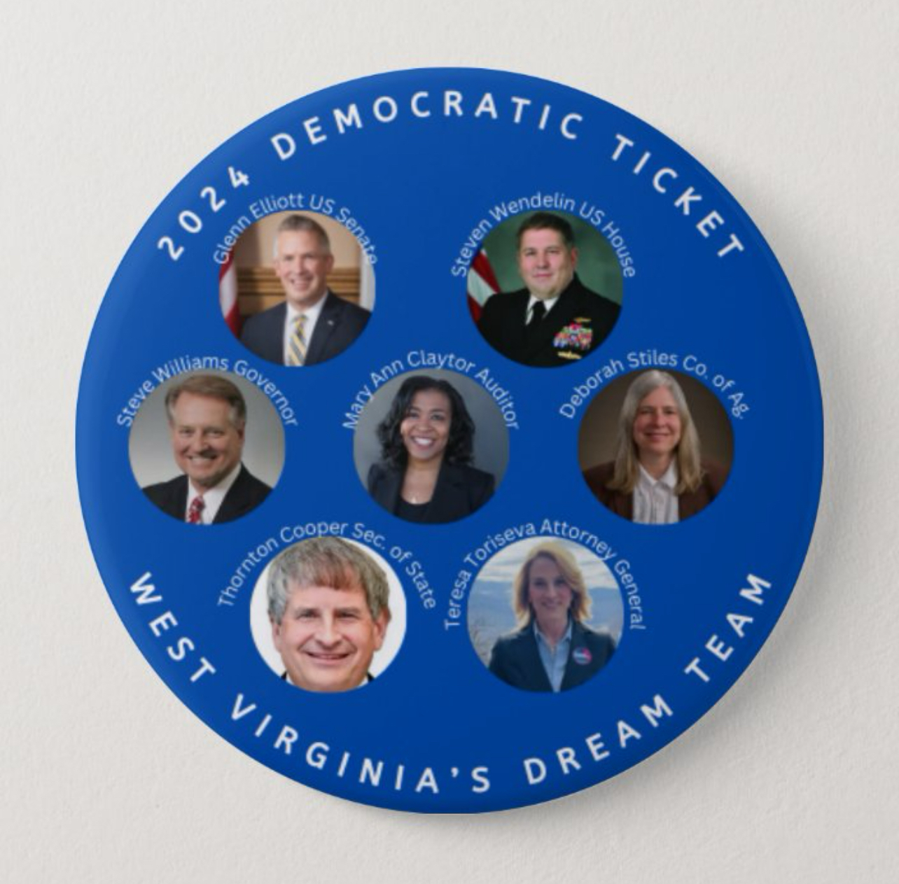 WV Dream Team (Congressional District 2) Button